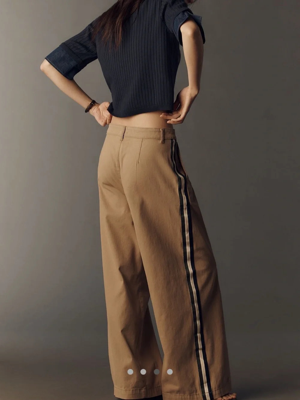 Anthropologie Maeve Pleated Track Trouser - Picture 2 of 9